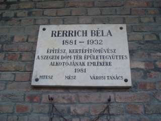 Szeged, Rerrich tér: Rerrich Béla emléktáblája.jpg