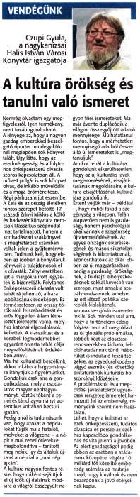 Zalai Hírlap 2016 01 16 013sz 02old - A kultúra örökség.jpg Zalai Hírlap 2016 01 16 013sz 02old - A kultúra örökség.jpg