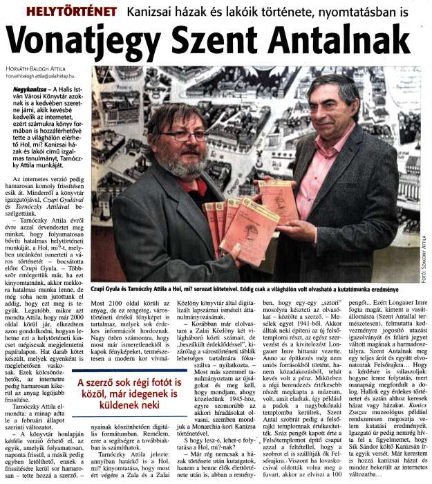 Zalai Hírlap 2016 02 26 048sz 05old - Vonatjegy Szent Antalnak.jpg Zalai Hírlap 2016 02 26 048sz 05old - Vonatjegy Szent Antalnak.jpg