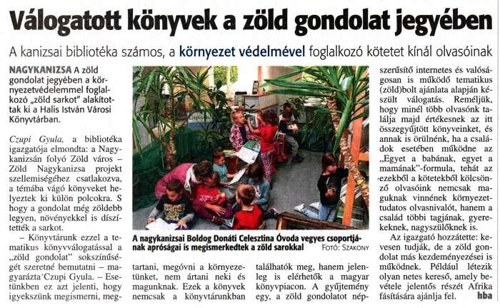 Zalai Hírlap 2017 09 30 229sz 04old - Válogatott könyvek a zöld gondolat jegyében.jpg Zalai Hírlap 2017 09 30 229sz 04old - Válogatott könyvek a zöld gondolat jegyében.jpg