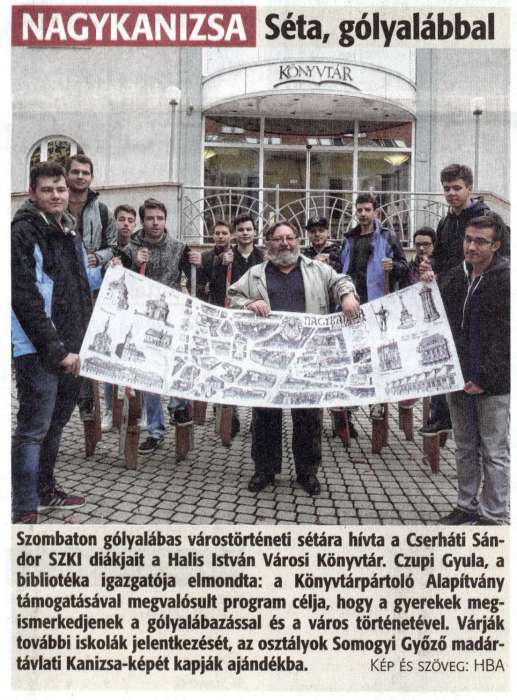Zalai Hírlap 2018 11 12 262sz 16old - Séta, gólyalábbal.jpg Zalai Hírlap 2018 11 12 262sz 16old - Séta, gólyalábbal.jpg