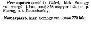 Nemespátró - Révai nagy lexikona.jpg Nemespátró - Révai nagy lexikona.jpg