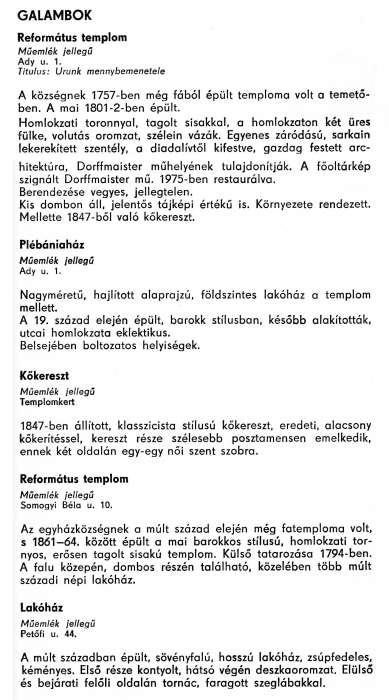 Galambok - Zala megye műemlékei 1977 056-057old.jpg Galambok - Zala megye műemlékei 1977 056-057old.jpg
