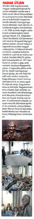 Kanizsa 2022 04 08 007sz 03old - Hadak útján.jpg Kanizsa 2022 04 08 007sz 03old - Hadak útján.jpg