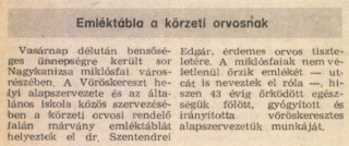 Zalai Hírlap 1986 05 12 04old - Emléktábla a körzeti orvosnak.jpg