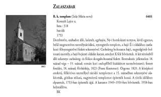 Zalaszabar - Magyarország műemlékjegyzéke - Zala megye 2006 128-129old.jpg